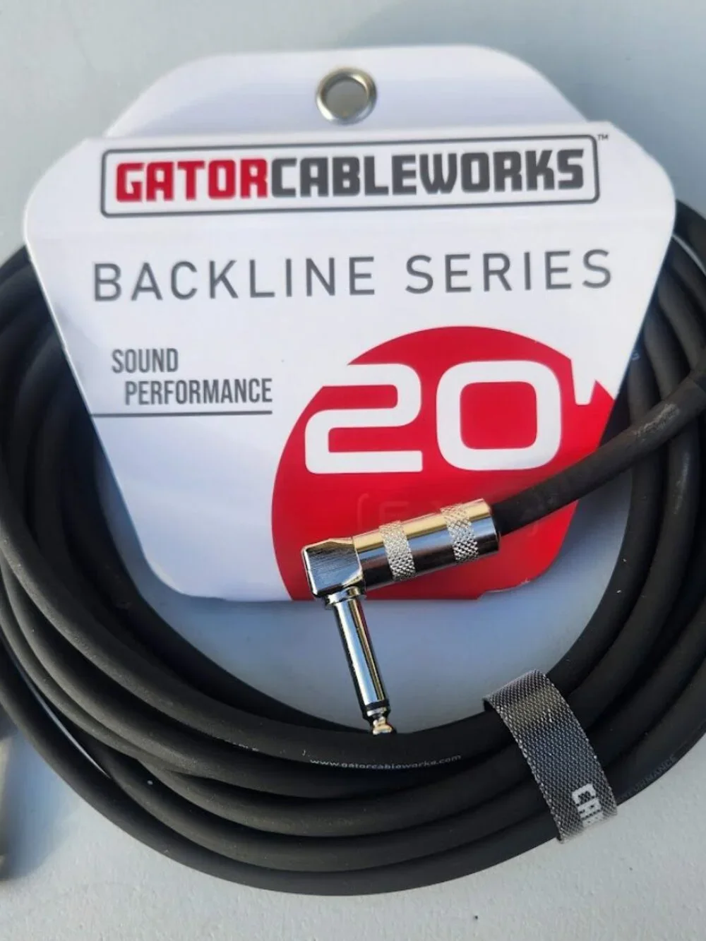 NEW 20' Electric Guitar Cable Cableworks Gator Cases Backline Series Standard 20